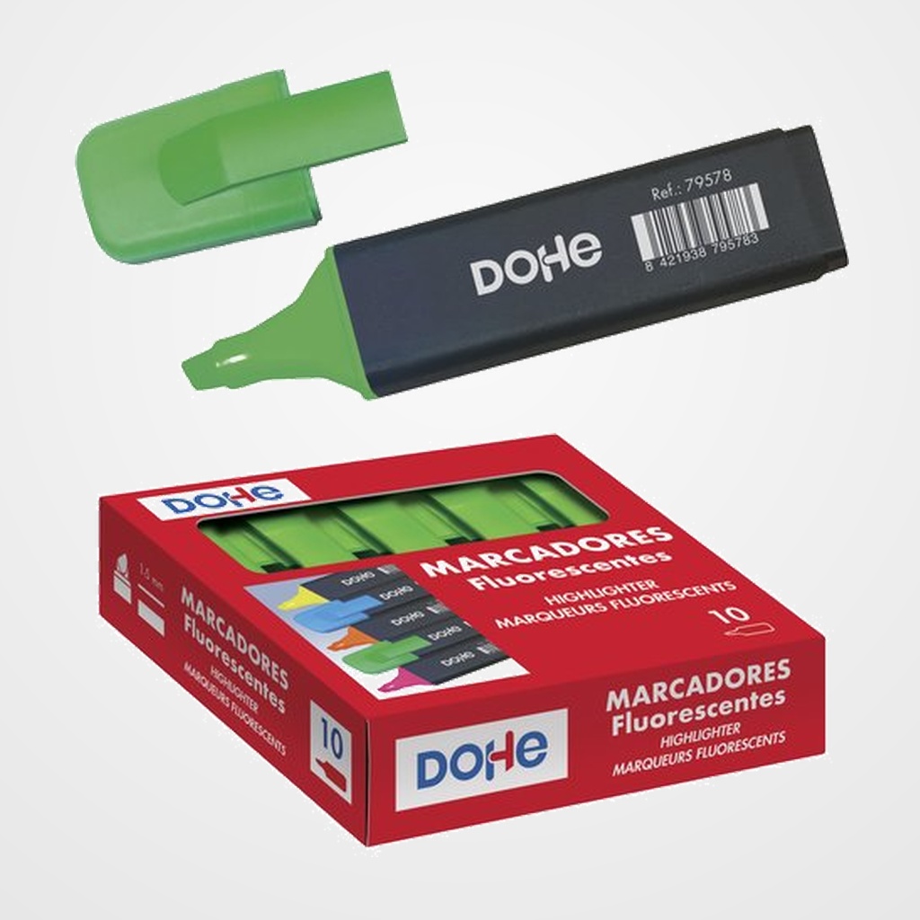 MARCADOR FLUOR DOHE VERDE