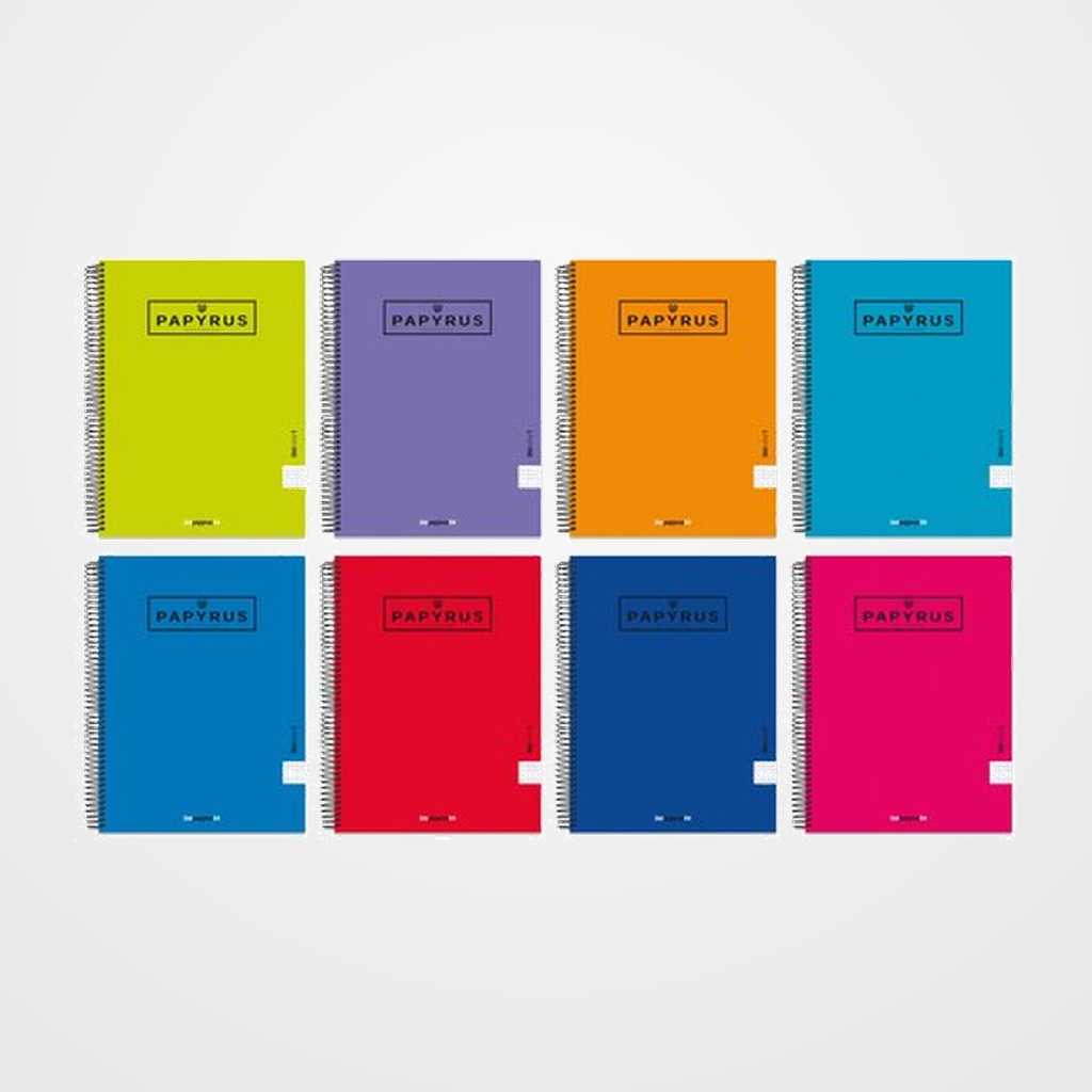BLOC PAPYRUS UNICLAS tapa EXTRA A4+ 80h CUADRIC.4x4 90g SURTIDO