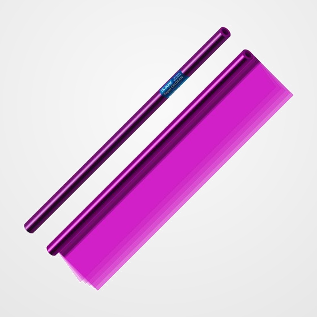 PAPEL CELOFAN DOHE ROLLO 25h 70x50 cm FUCSIA