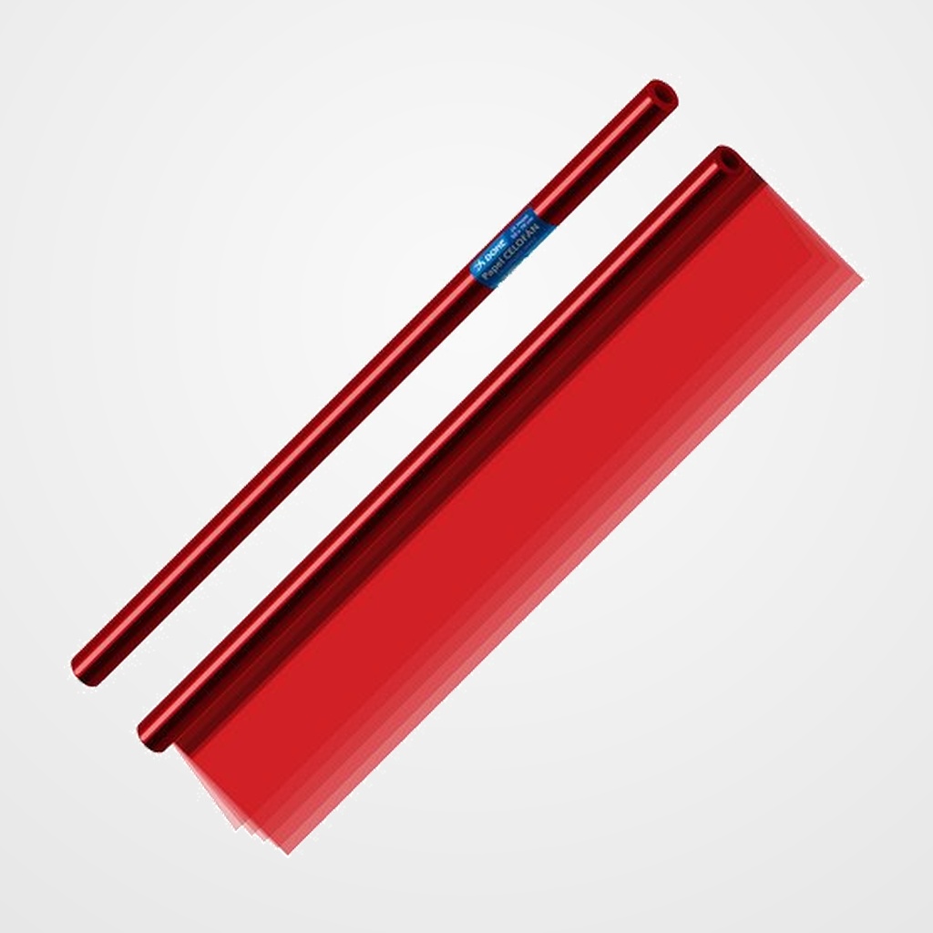 PAPEL CELOFAN DOHE ROLLO 25h 70x50 cm ROJO