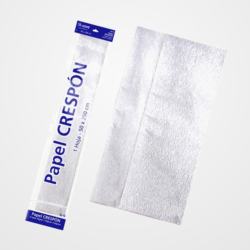 PAPEL CREPE (PINOCHO) DOHE 30g 0,5x2,5 m BLANCO