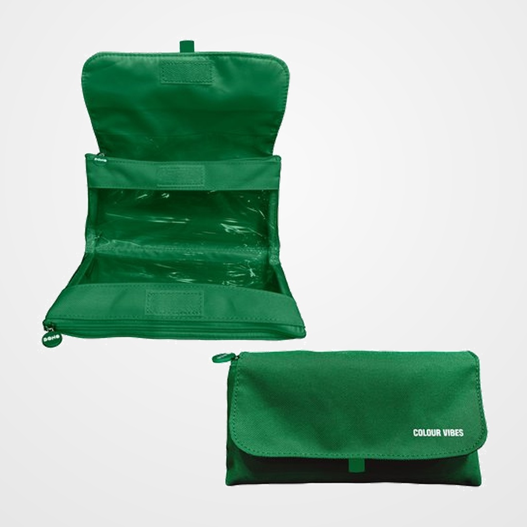 PORTATODO DOHE COLOUR VIBES DOBLE CON SOLAPA VERDE OSCURO