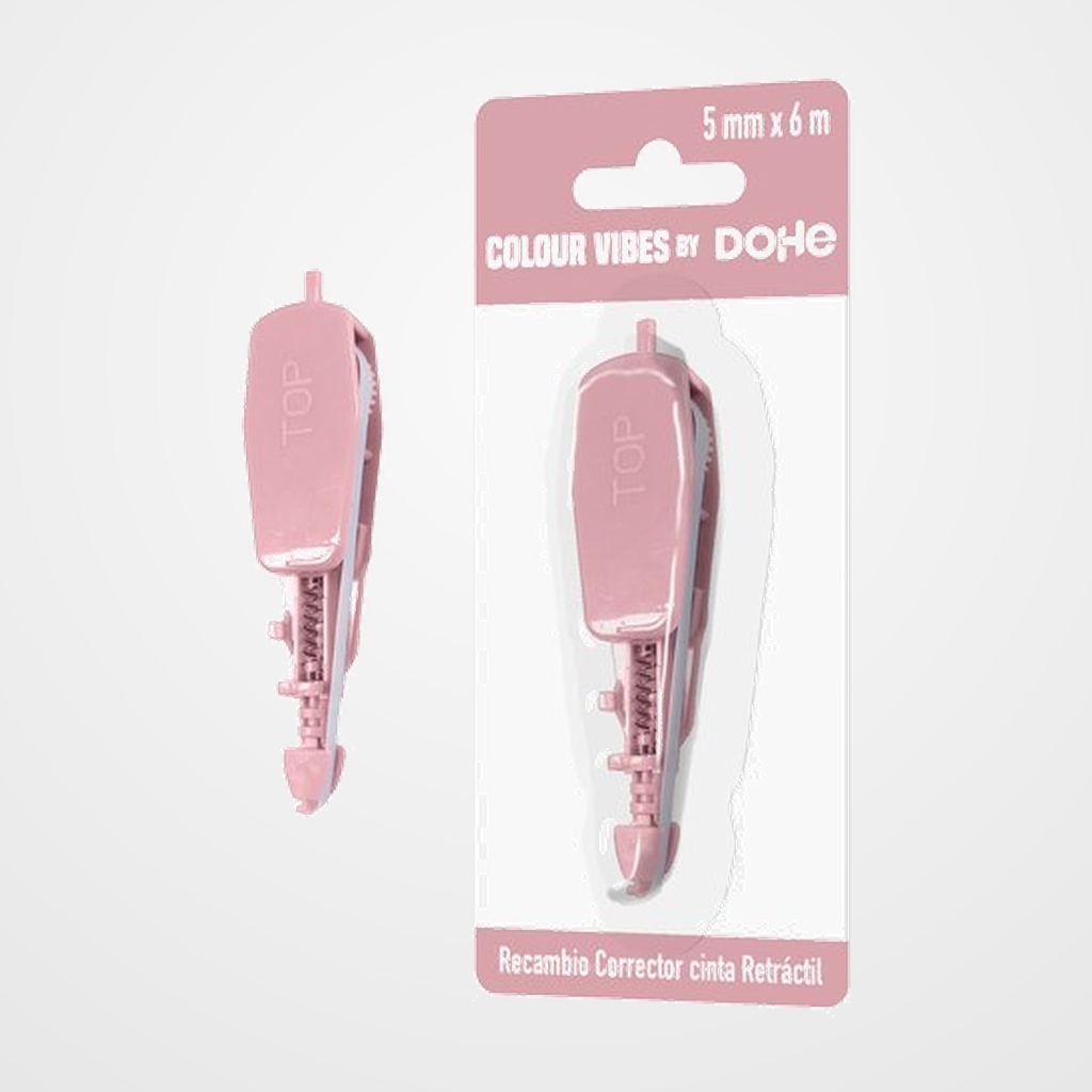 RECAMBIO CORRECTOR CINTA DOHE COLOUR VIBES 5 mm x 6 m ROSA