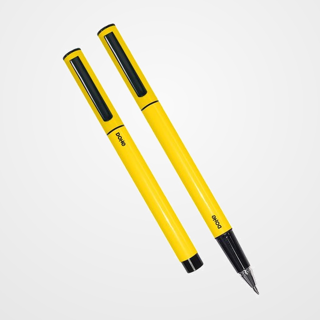 ROLLER DOHE ELIPSE INTENSO 0,5 mm (tinta azul) AMARILLO BLISTER de 4