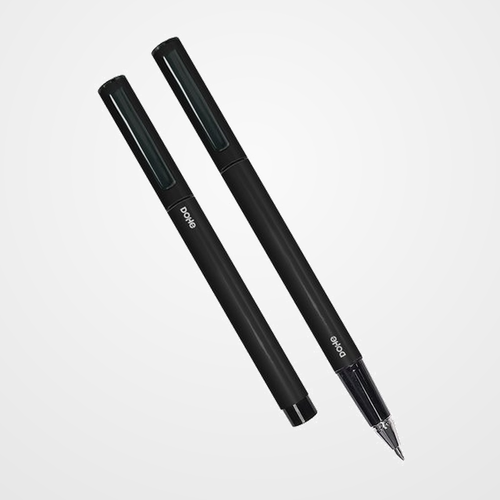 ROLLER DOHE ELIPSE INTENSO 0,5 mm (tinta azul) NEGRO BLISTER de 4