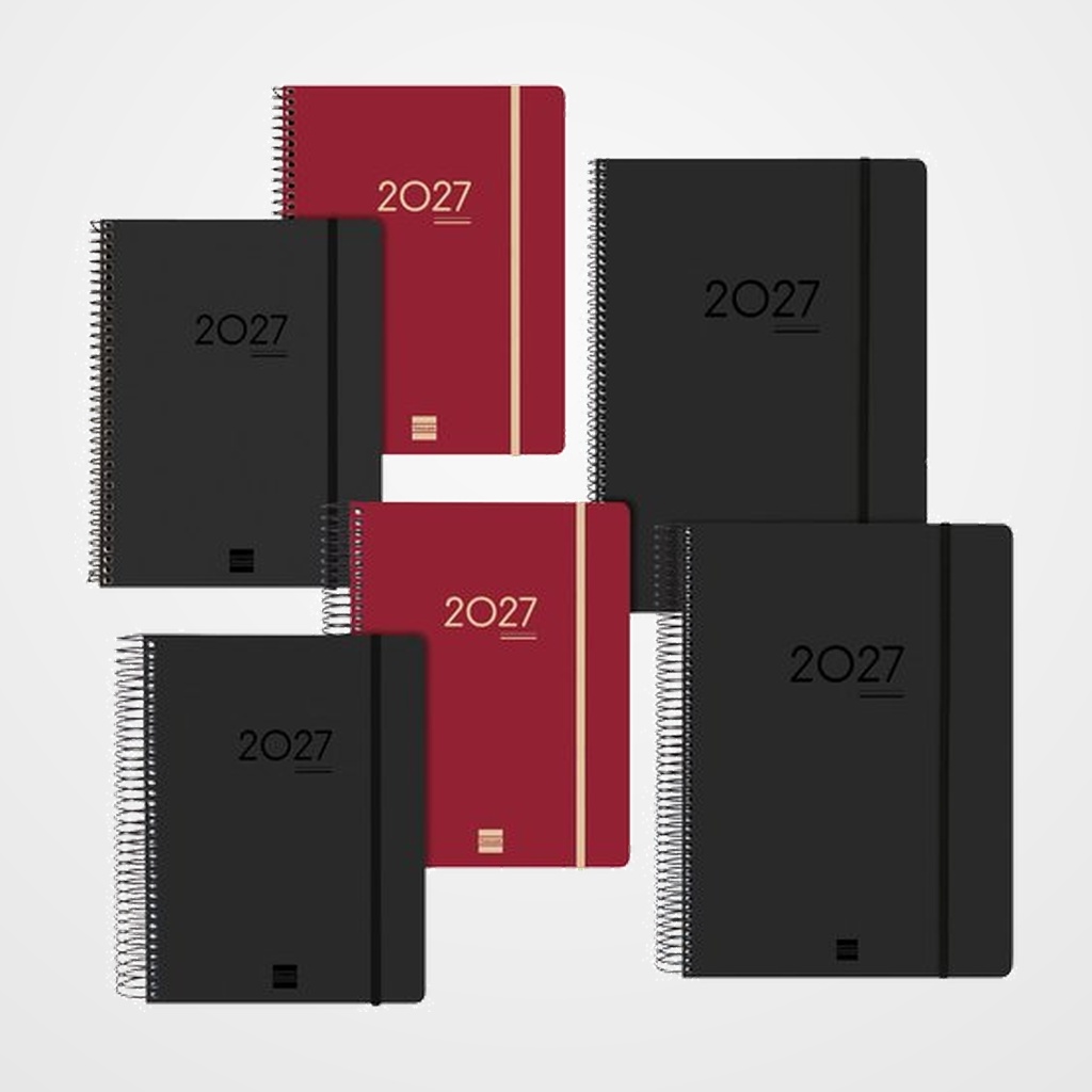 AGENDA ANUAL (2026-27) FINOCAM 16 MESES INTERNACIONAL IKON SURTIDO PACK de 12