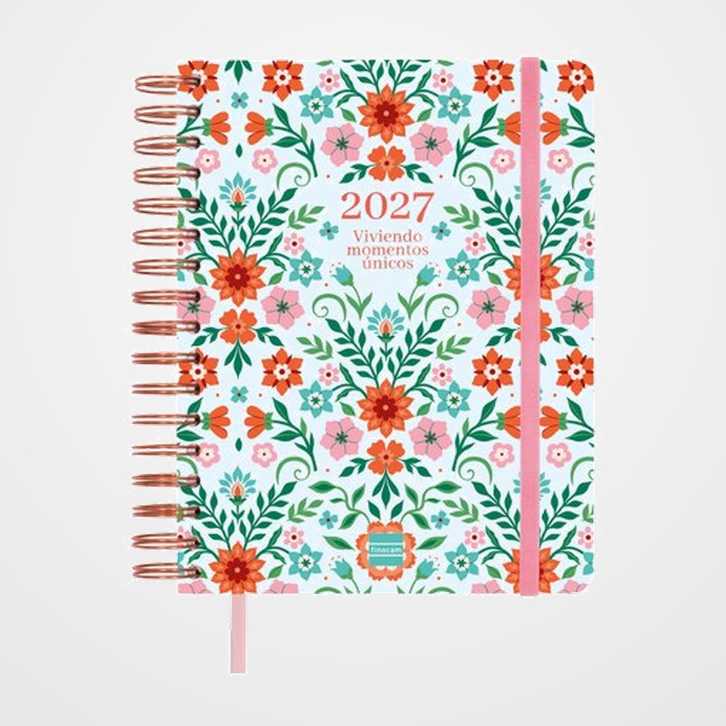 AGENDA ANUAL (2026-27) FINOCAM 16 MESES VITAE WIRE-O tapa EXTRADURA S/V APAIS. 4º 155x217 con GOMA AZUL