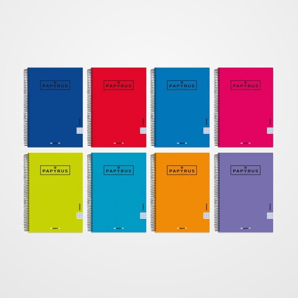 BLOC PAPYRUS UNICLAS tapa EXTRA Fº 80h HORIZONTAL 90g SURTIDO