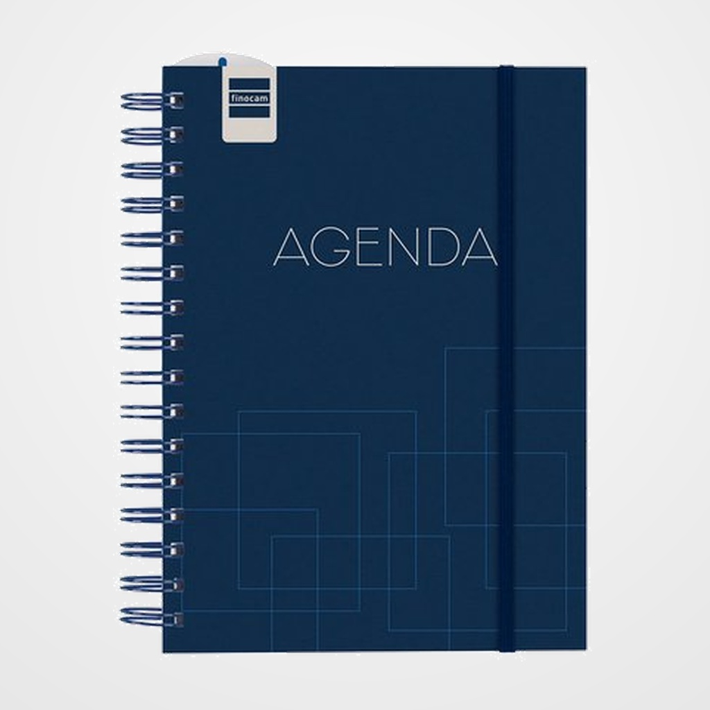 AGENDA ESCOLAR (2026-27) FINOCAM CATALAN INSTITUT WIRE-O tapa PP S/V 4º 155x215 con GOMA BLUE