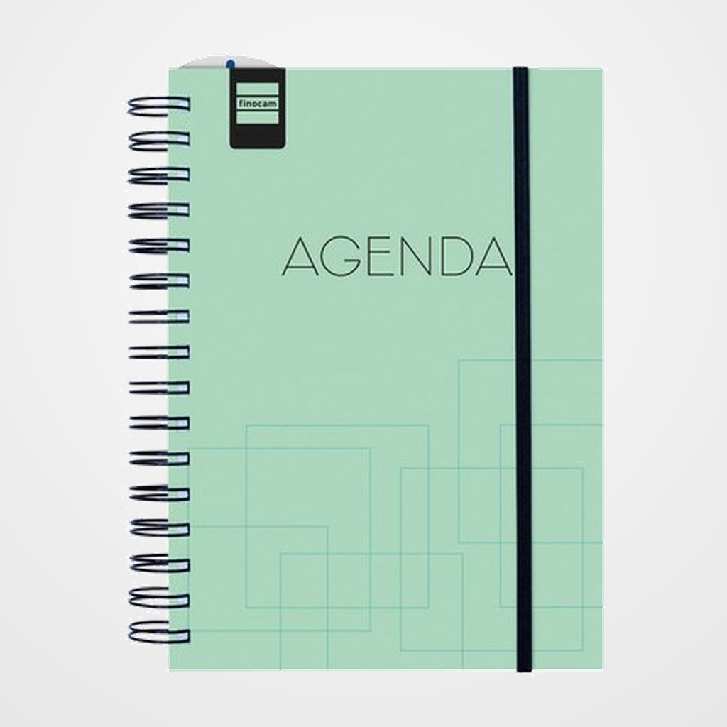 AGENDA ESCOLAR (2026-27) FINOCAM CATALAN INSTITUT WIRE-O tapa PP S/V 4º 155x215 con GOMA TURQUESA