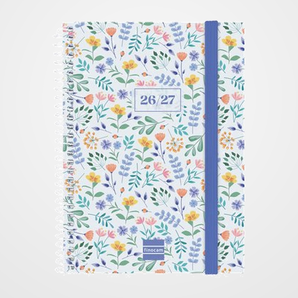 AGENDA ESCOLAR (2026-27) FINOCAM CATALAN SECUNDARIA ESPIRAL tapa PP S/V APAIS. 8º 120x164 con GOMA FIORI