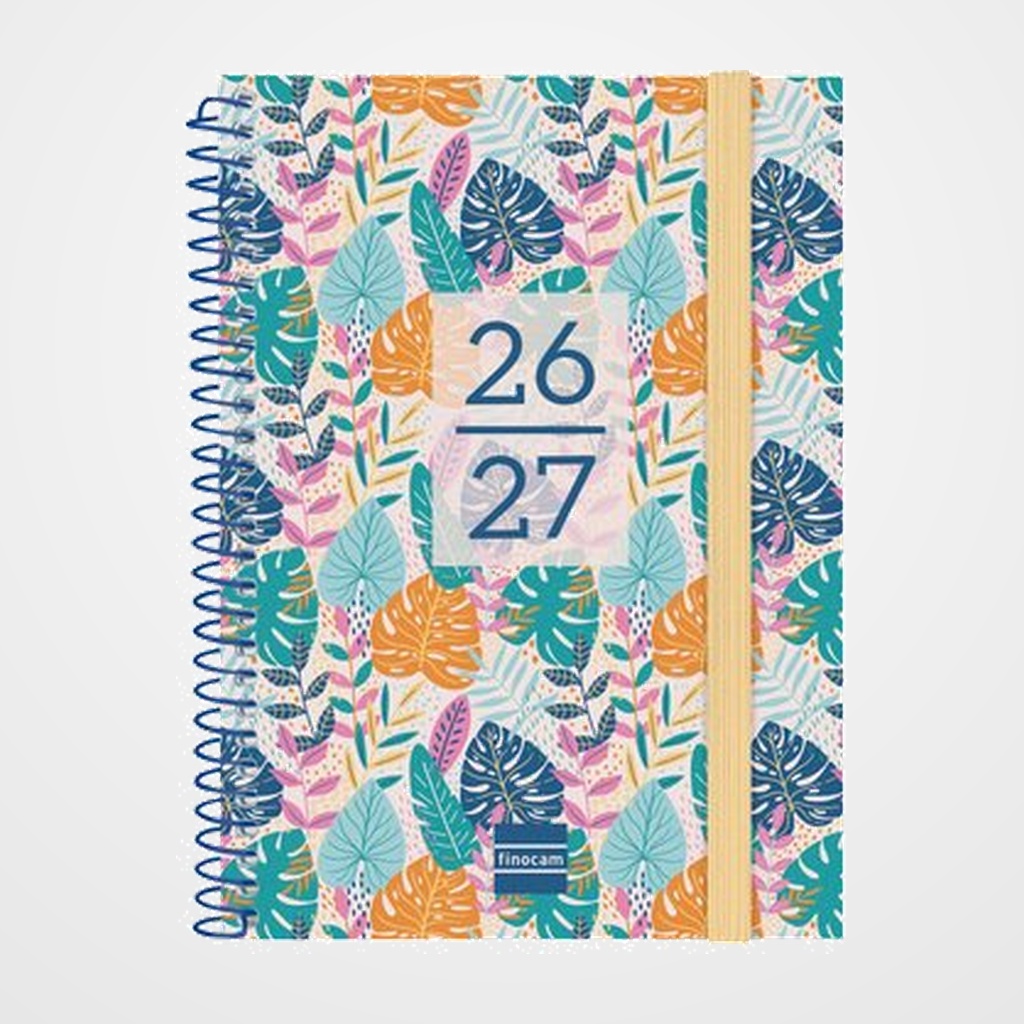 AGENDA ESCOLAR (2026-27) FINOCAM CATALAN SECUNDARIA ESPIRAL tapa PP S/V APAIS. 8º 120x164 con GOMA TROPICAL