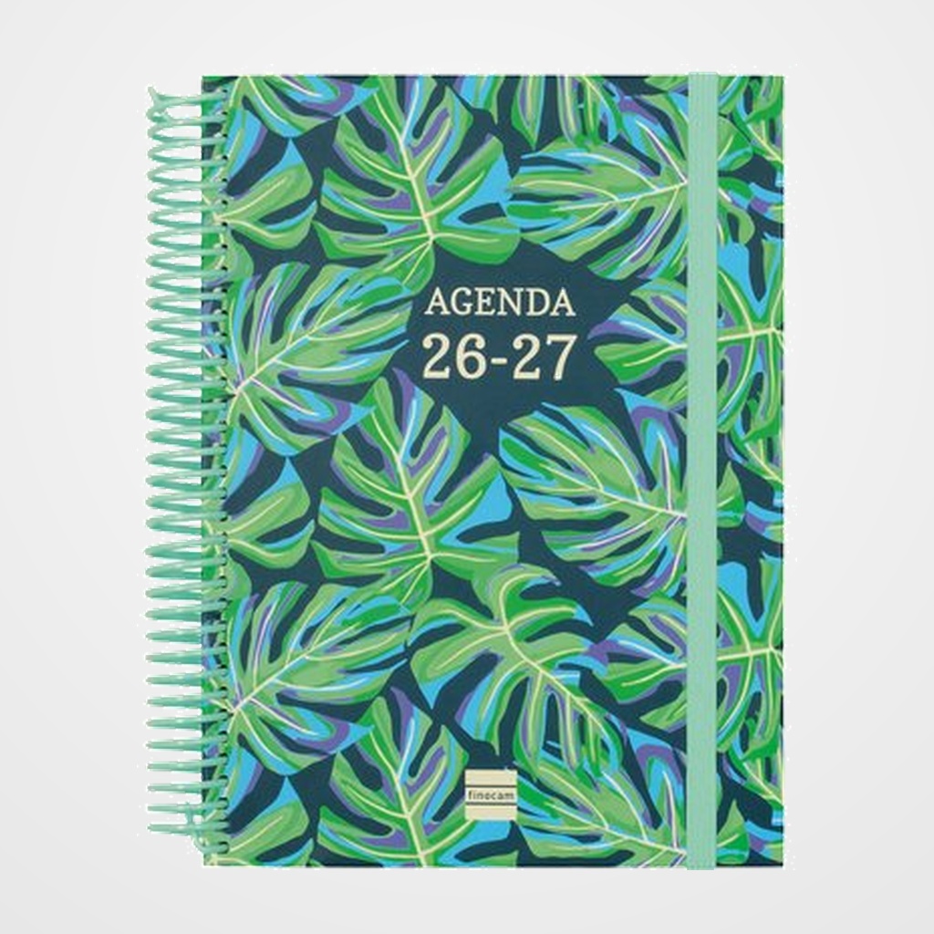 AGENDA ESCOLAR (2026-27) FINOCAM DIVA ESPIRAL tapa EXTRADURA D/P 4º 155x212 SELVA