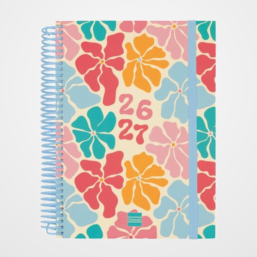 AGENDA ESCOLAR (2026-27) FINOCAM DIVA ESPIRAL tapa EXTRADURA D/P 4º 155x212 SPRING