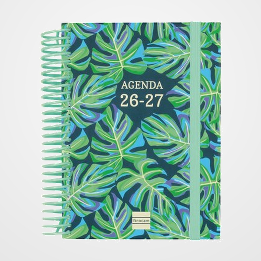 AGENDA ESCOLAR (2026-27) FINOCAM DIVA ESPIRAL tapa EXTRADURA D/P 8º 120x164 SELVA