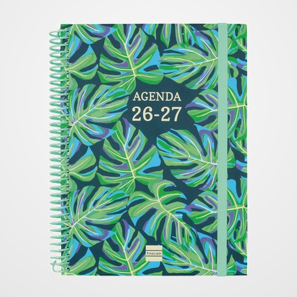 AGENDA ESCOLAR (2026-27) FINOCAM DIVA ESPIRAL tapa EXTRADURA S/V APAIS. 4º 155x212 SELVA