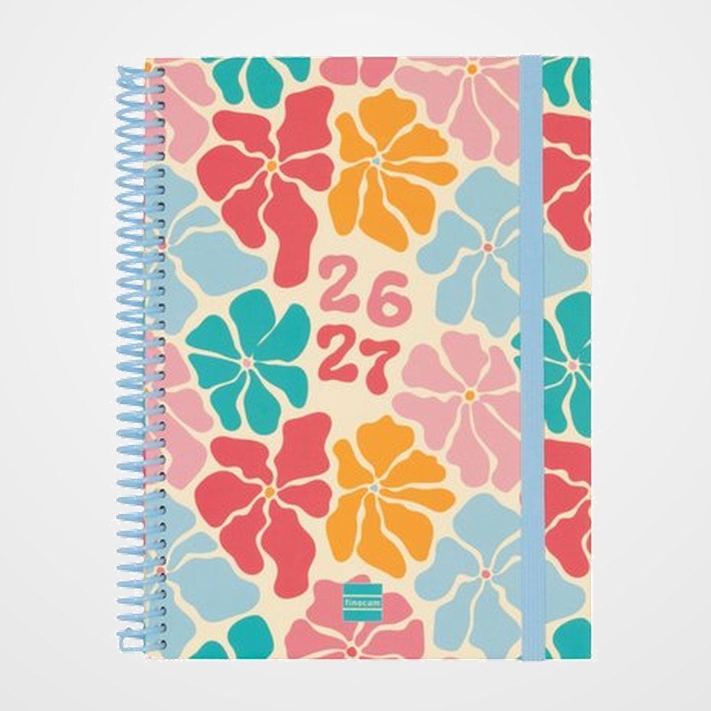 AGENDA ESCOLAR (2026-27) FINOCAM DIVA ESPIRAL tapa EXTRADURA S/V APAIS. 4º 155x212 SPRING