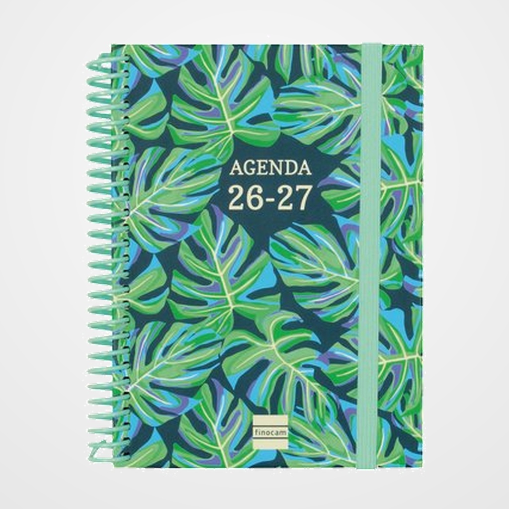 AGENDA ESCOLAR (2026-27) FINOCAM DIVA ESPIRAL tapa EXTRADURA S/V APAIS. 8º 120x164 SELVA