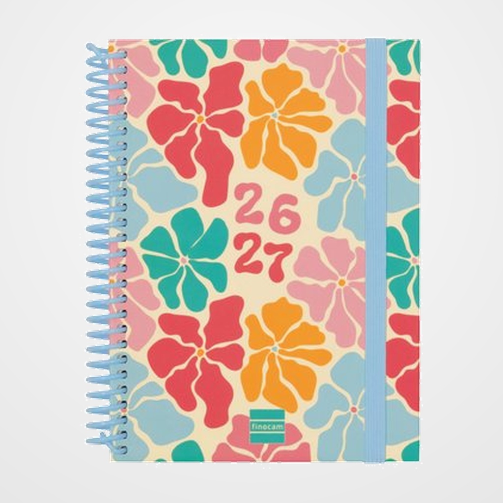 AGENDA ESCOLAR (2026-27) FINOCAM DIVA ESPIRAL tapa EXTRADURA S/V APAIS. 8º 120x164 SPRING