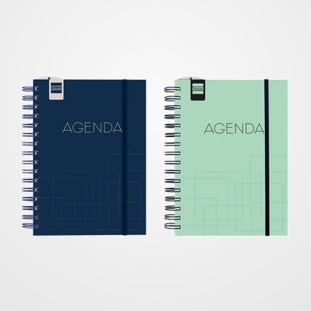 AGENDA ESCOLAR (2026-27) FINOCAM INSTITUT WIRE-O tapa PP S/V 4º 155x215 con GOMA SURTIDO PACK de 4