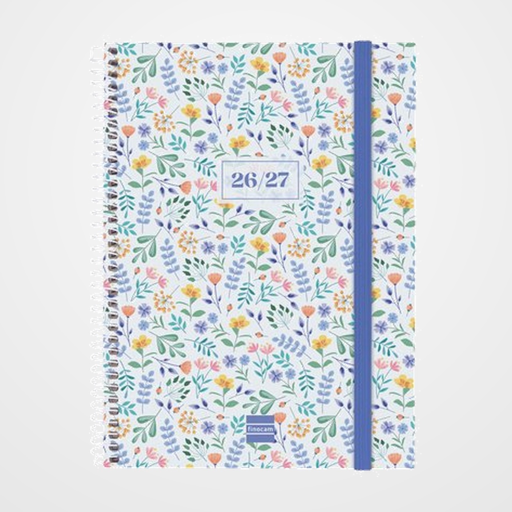 AGENDA ESCOLAR (2026-27) FINOCAM SECUNDARIA ESPIRAL tapa PP S/V APAIS. 4º 155x212 con GOMA FIORI