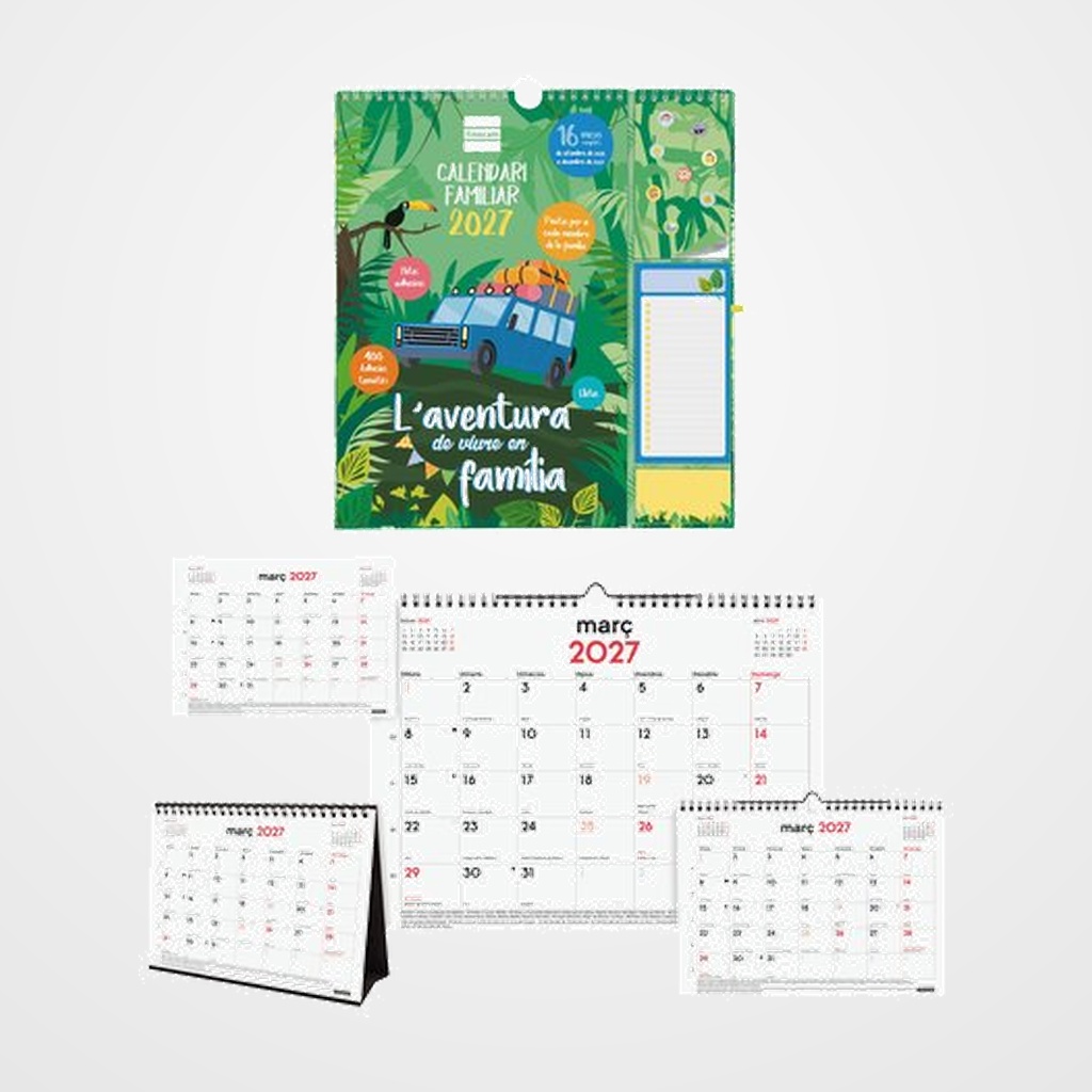 CALENDARI (2026-27) FINOCAM CATALAN 16 MESES ASSORTIMENT PACK de 8