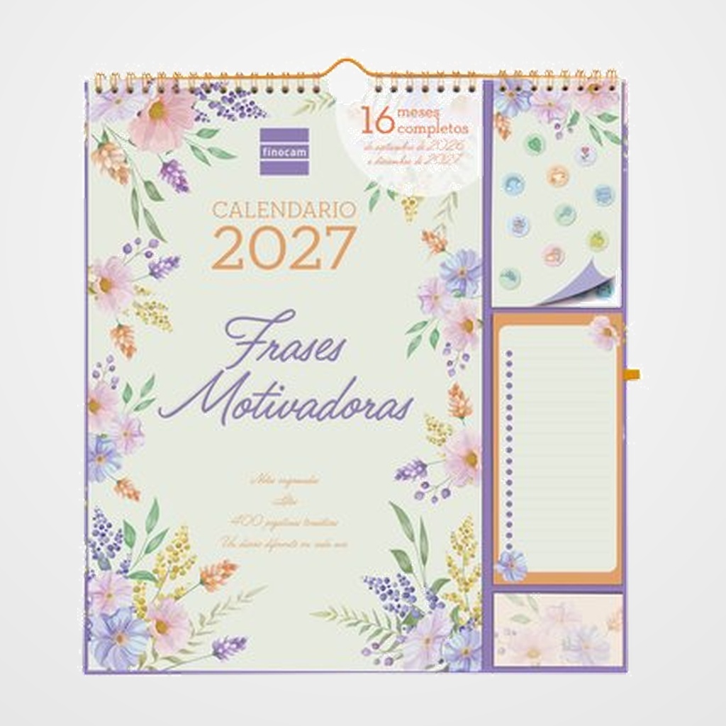 CALENDARIO (2026-27) FINOCAM 16 MESES PLUS PARED M/V 300x300 FRASES MOTIVADORAS