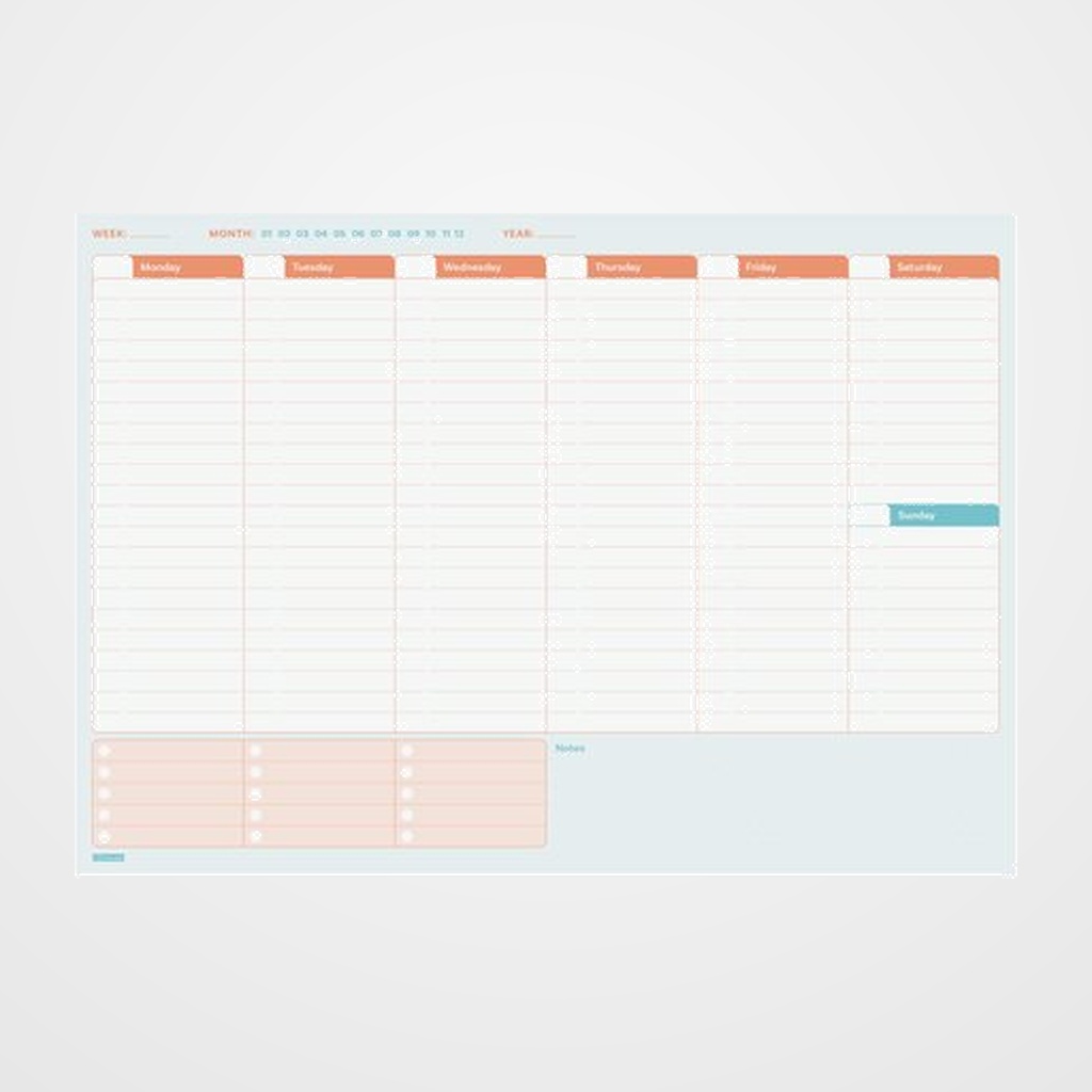 PLANIFICADOR FINOCAM BARI SOBREMESA NO FECHADO A4 297x210 S/V