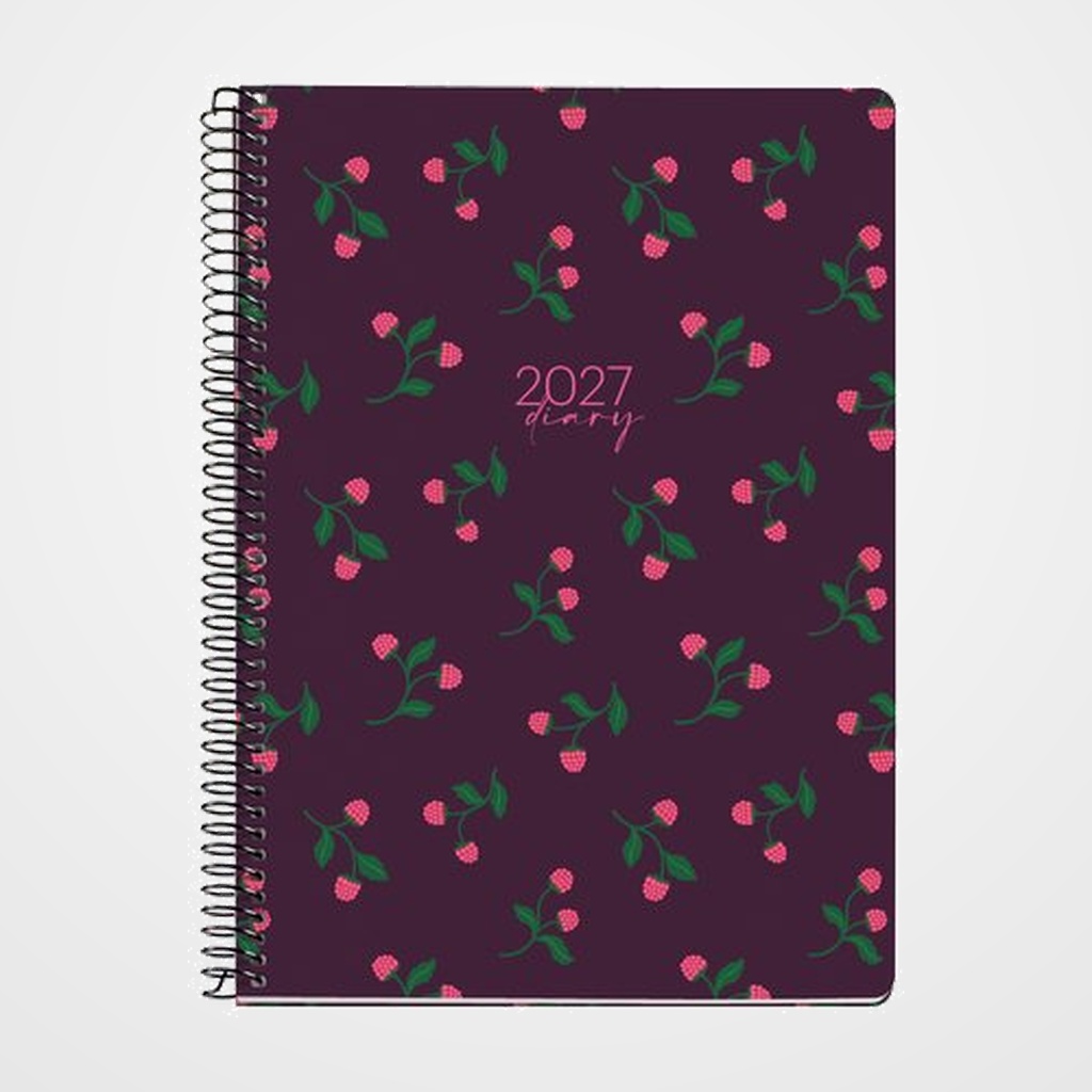 AGENDA ANUAL (2026-27) MIQUELRIUS CATALAN 18 MESES ESPIRAL tapa EXTRA PLUS 4º 155x213 S/V APAIS. BERRIES