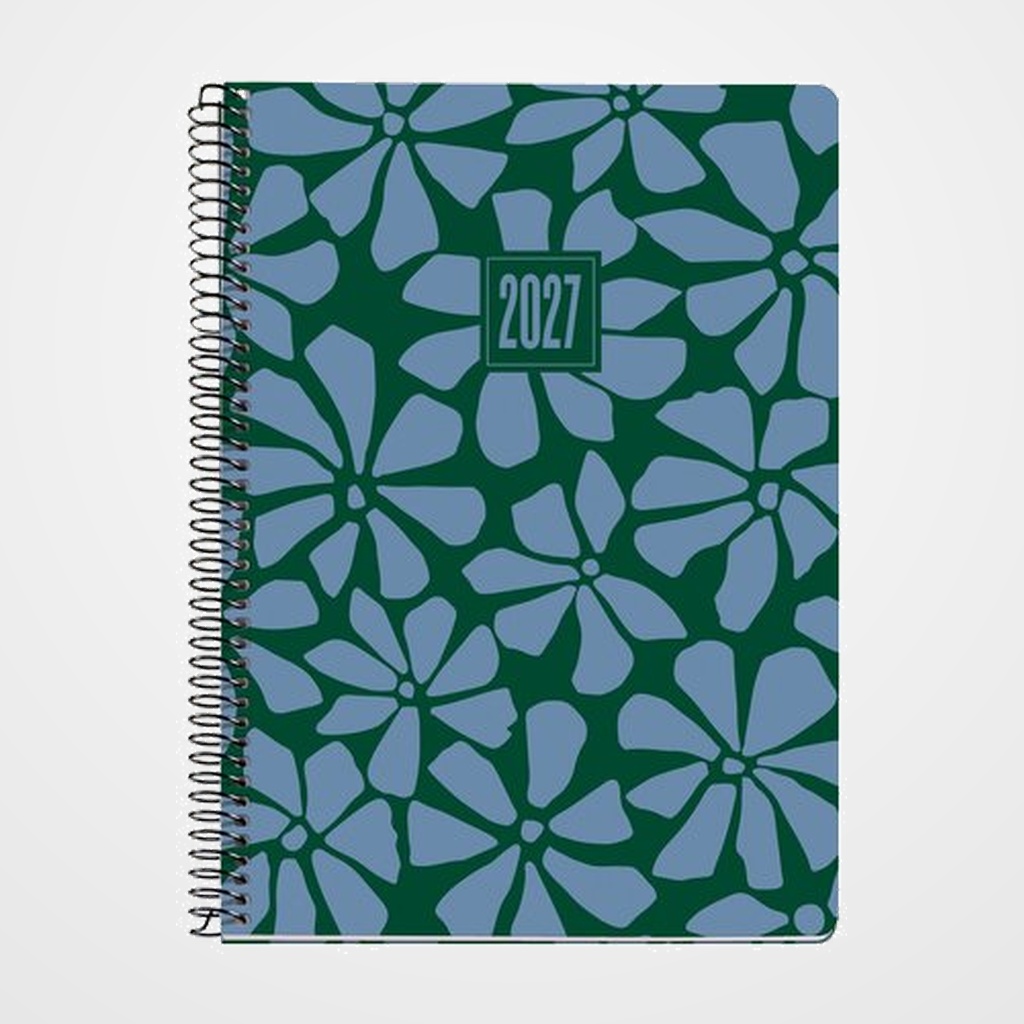 AGENDA ANUAL (2026-27) MIQUELRIUS CATALAN 18 MESES ESPIRAL tapa EXTRA PLUS 4º 155x213 S/V APAIS. GEO GARDEN