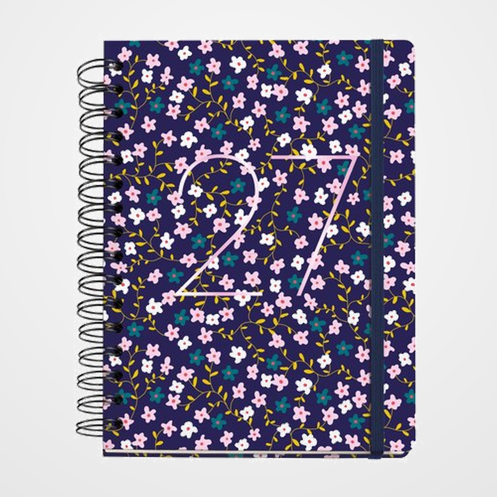 AGENDA ANUAL (2026-27) MIQUELRIUS 18 MESES WIRE-O tapa EXTRA PLUS 4º 156x213 S/V APAIS. LILAC PETITE