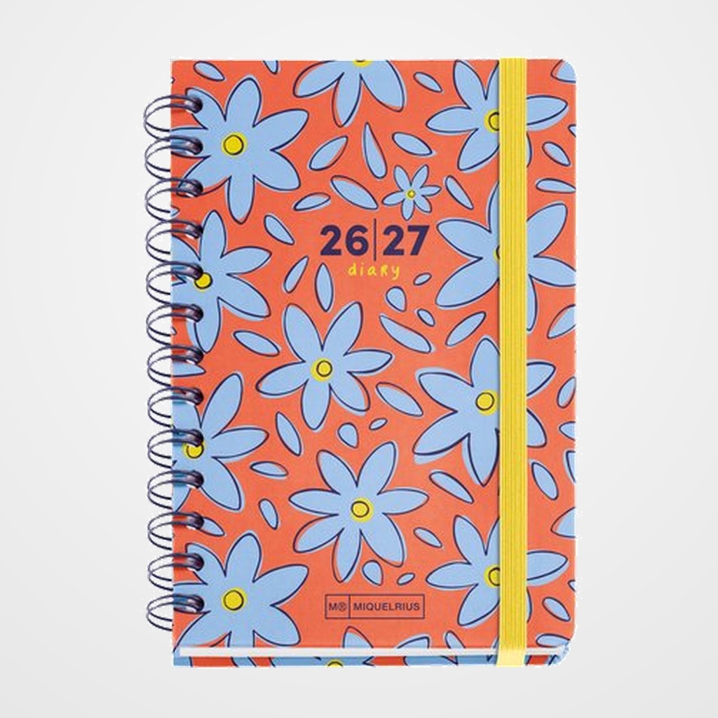 AGENDA ESCOLAR (2026-27) MIQUELRIUS CATALAN ACADEMY WIRE-O tapa EXTRA con GOMA ACTIVA 123x178 S/V APAIS. SPRING