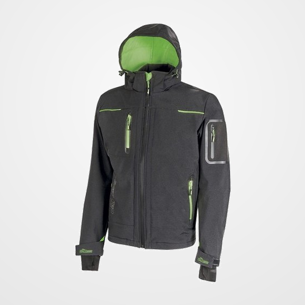 CHAQUETA U-POWER U-TEX SPACE CON MEMBRANA TALLA XL GRIS VERDE