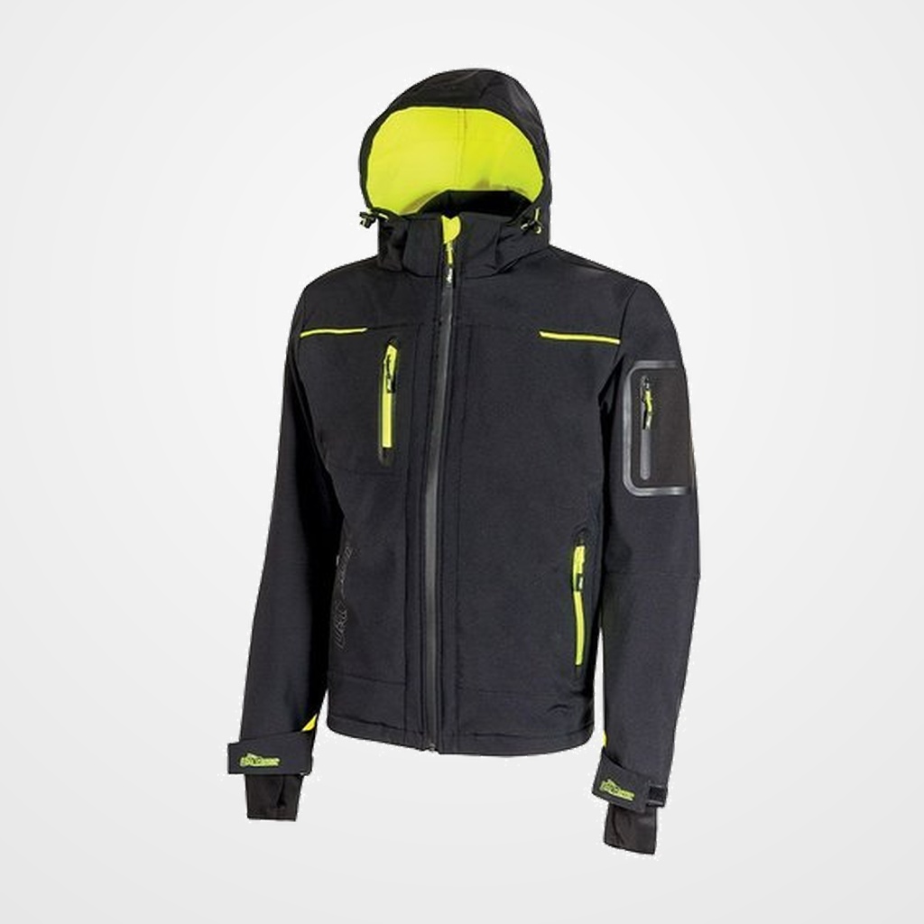 CHAQUETA U-POWER U-TEX SPACE CON MEMBRANA TALLA XXL NEGRO