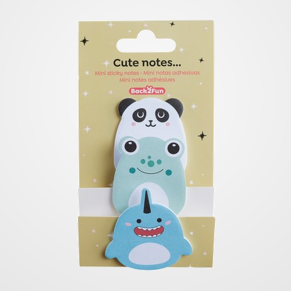 MINI NOTAS ADHESIVAS BACK2FUN 60h (3 ud.) JOY