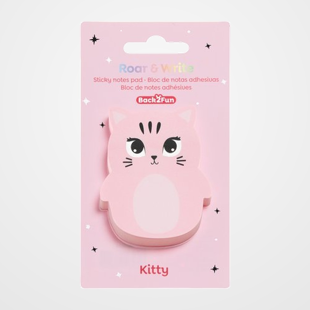 NOTAS ADHESIVAS BACK2FUN 70x55 50h KITTY