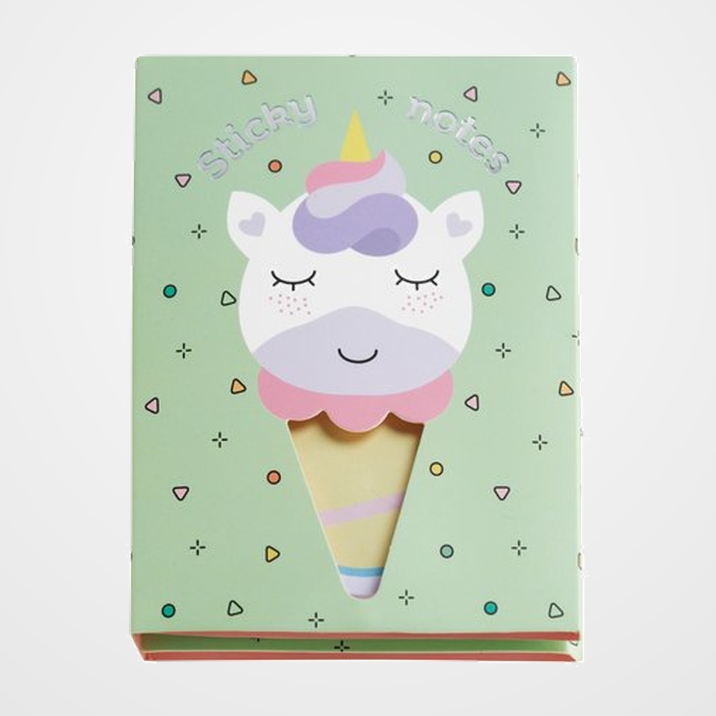 NOTAS ADHESIVAS BACK2FUN 88x115 250h (10 ud.) UNICORNIO