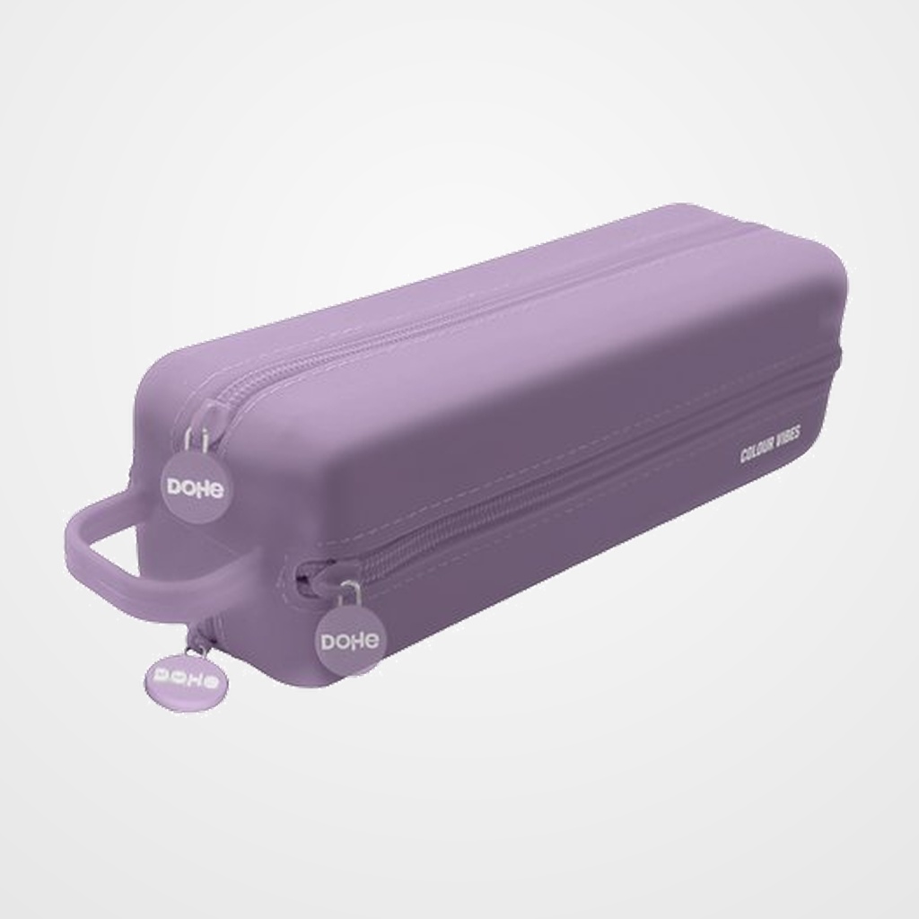 PORTATODO DOHE COLOUR VIBES SILICONA CUADRUPLE con ASA LATERAL MORADO