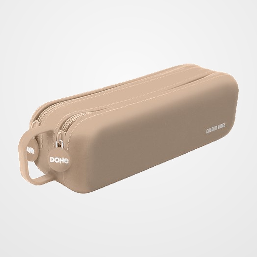 PORTATODO DOHE COLOUR VIBES SILICONA DOBLE con ASA LATERAL BEIGE