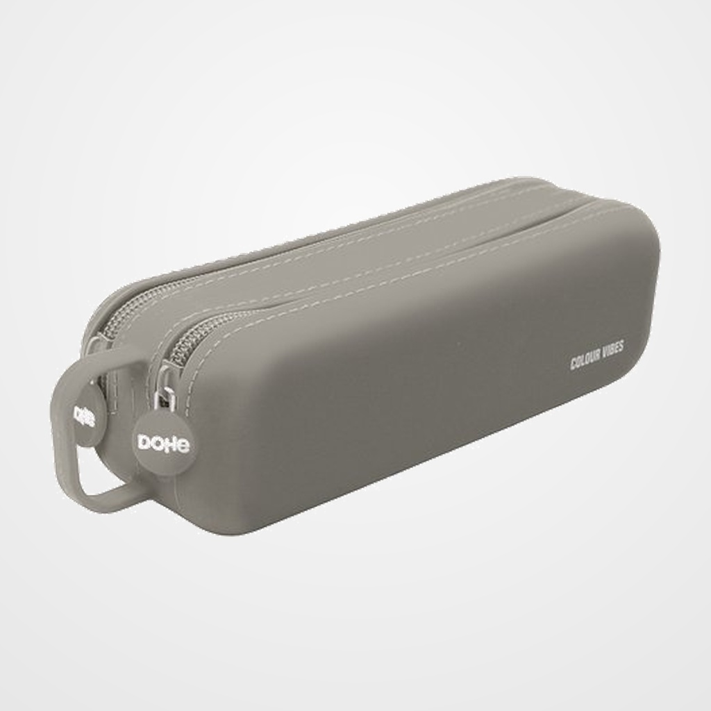 PORTATODO DOHE COLOUR VIBES SILICONA DOBLE con ASA LATERAL GRIS