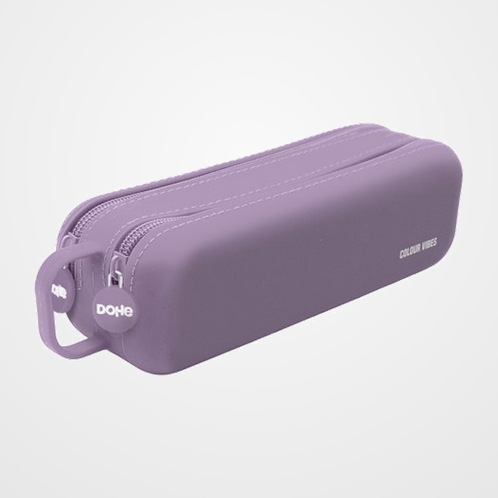 PORTATODO DOHE COLOUR VIBES SILICONA DOBLE con ASA LATERAL MORADO