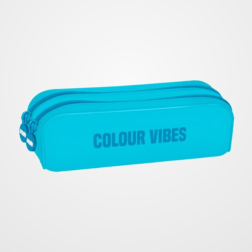 PORTATODO DOHE COLOUR VIBES SILICONA DOBLE CYAN