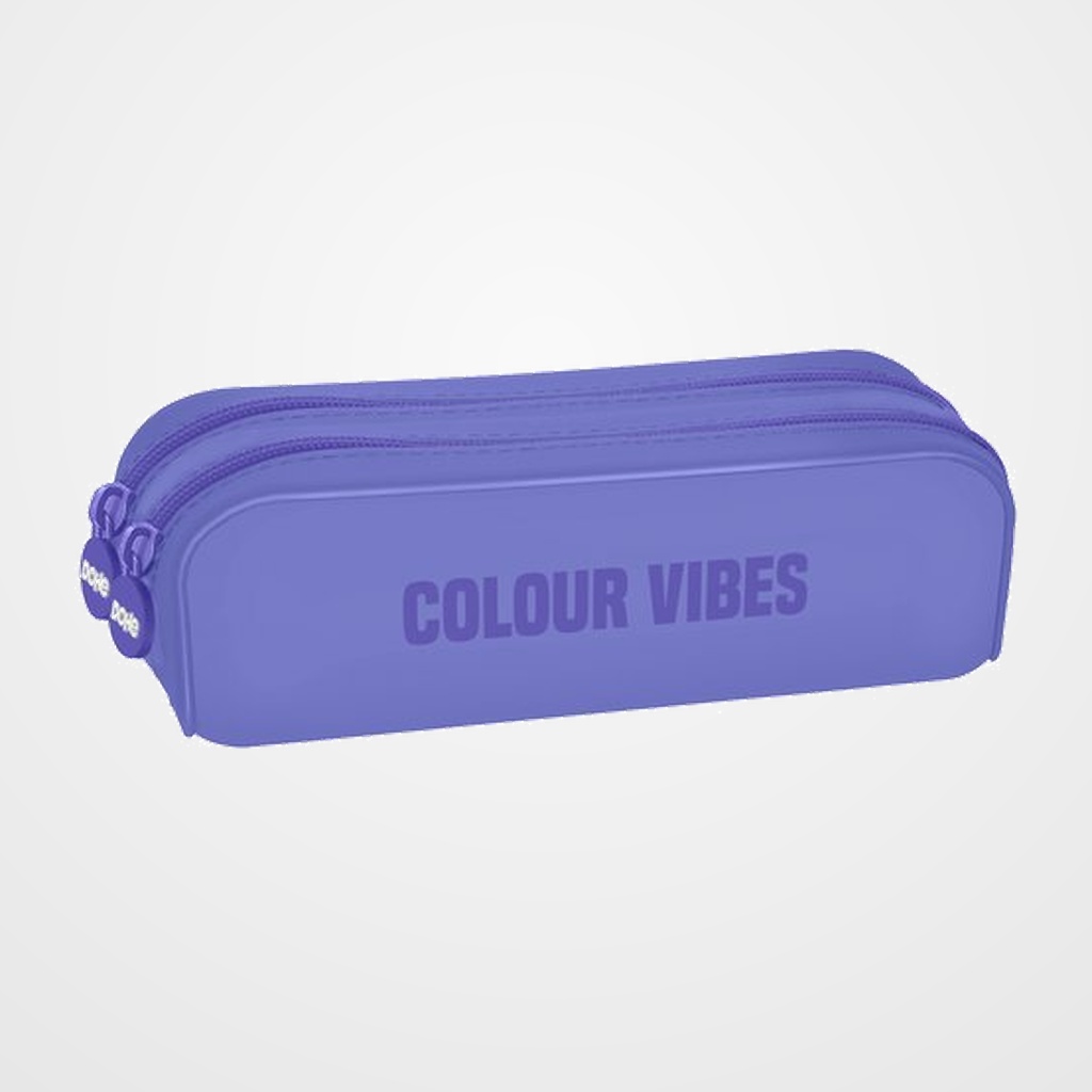 PORTATODO DOHE COLOUR VIBES SILICONA DOBLE MORADO