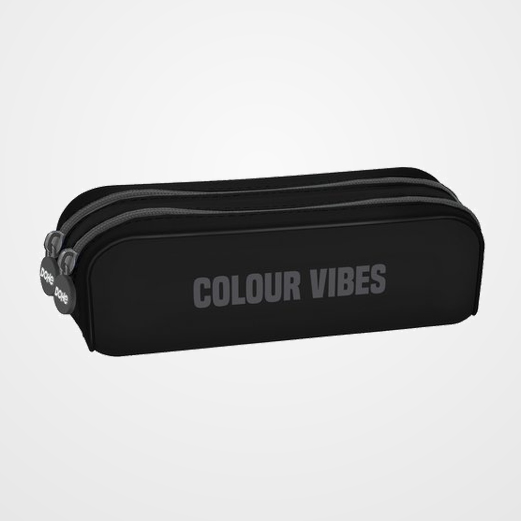 PORTATODO DOHE COLOUR VIBES SILICONA DOBLE NEGRO