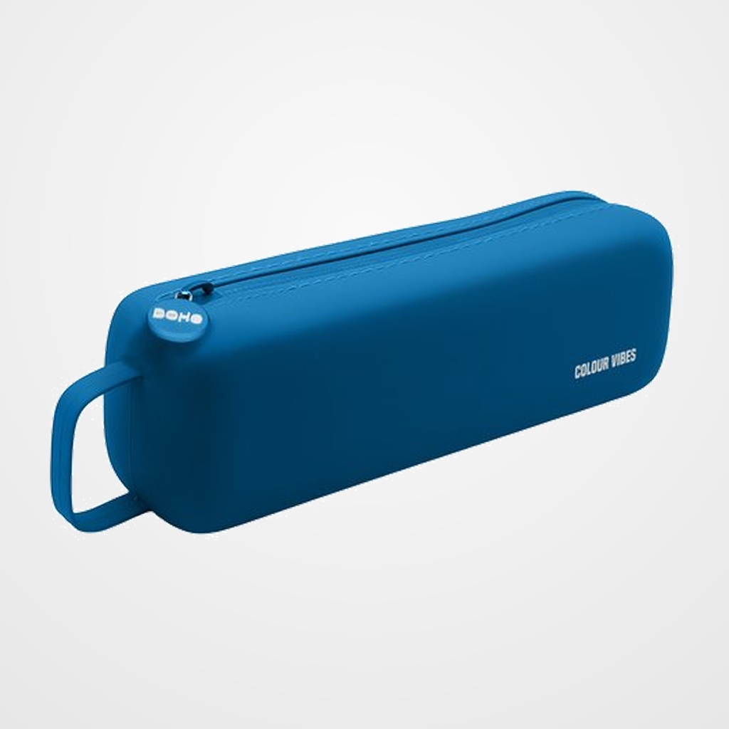 PORTATODO DOHE COLOUR VIBES SILICONA SIMPLE con ASA LATERAL AZUL