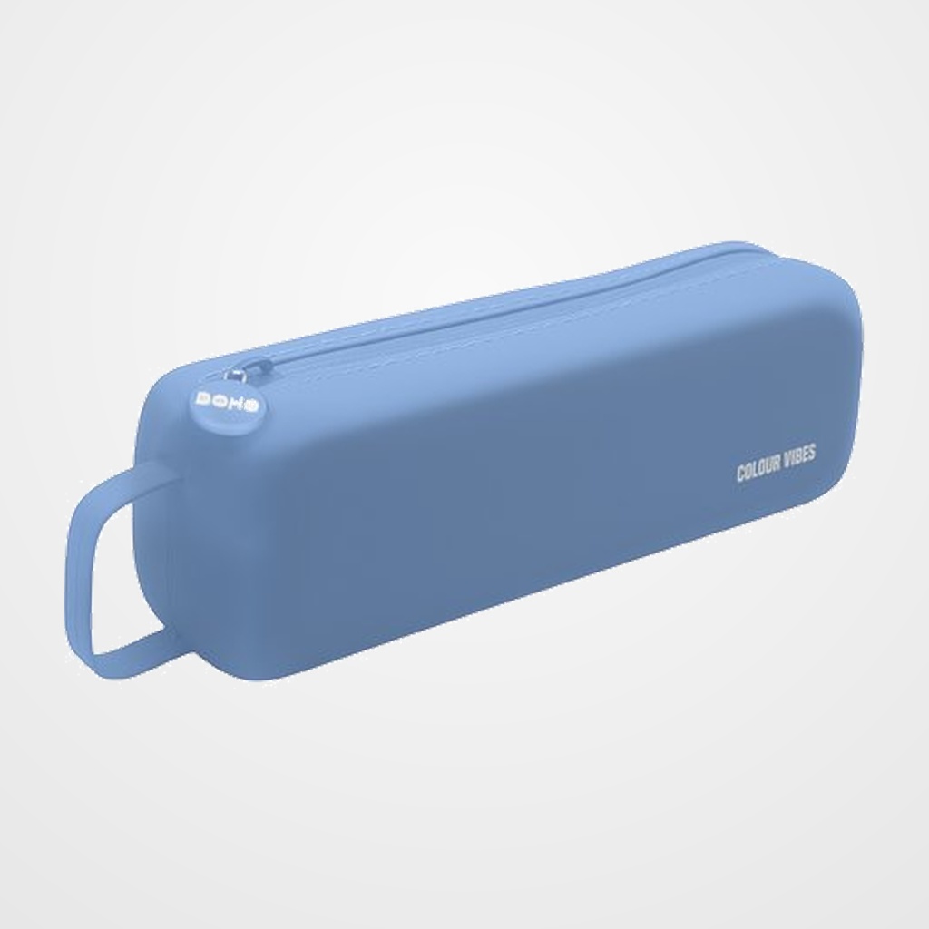 PORTATODO DOHE COLOUR VIBES SILICONA SIMPLE con ASA LATERAL AZUL CLARO