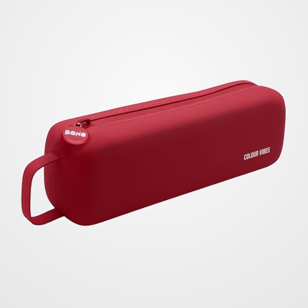 PORTATODO DOHE COLOUR VIBES SILICONA SIMPLE con ASA LATERAL ROJO
