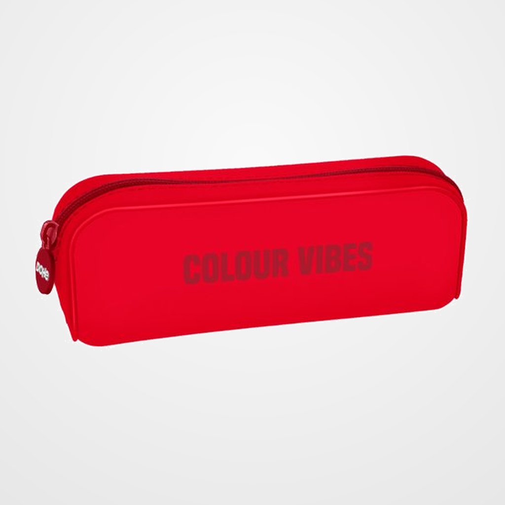 PORTATODO DOHE COLOUR VIBES SILICONA SIMPLE ROJO