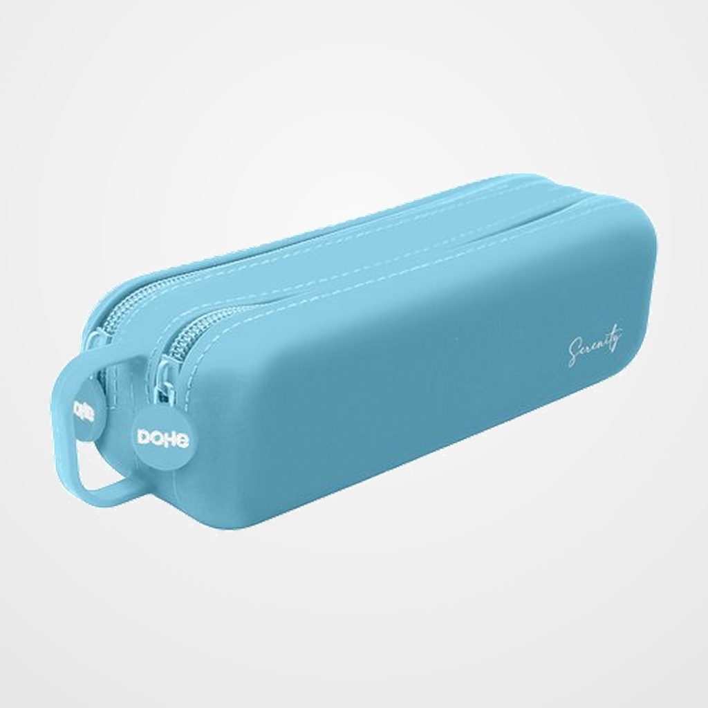 PORTATODO DOHE SERENITY SILICONA DOBLE con ASA LATERAL AZUL