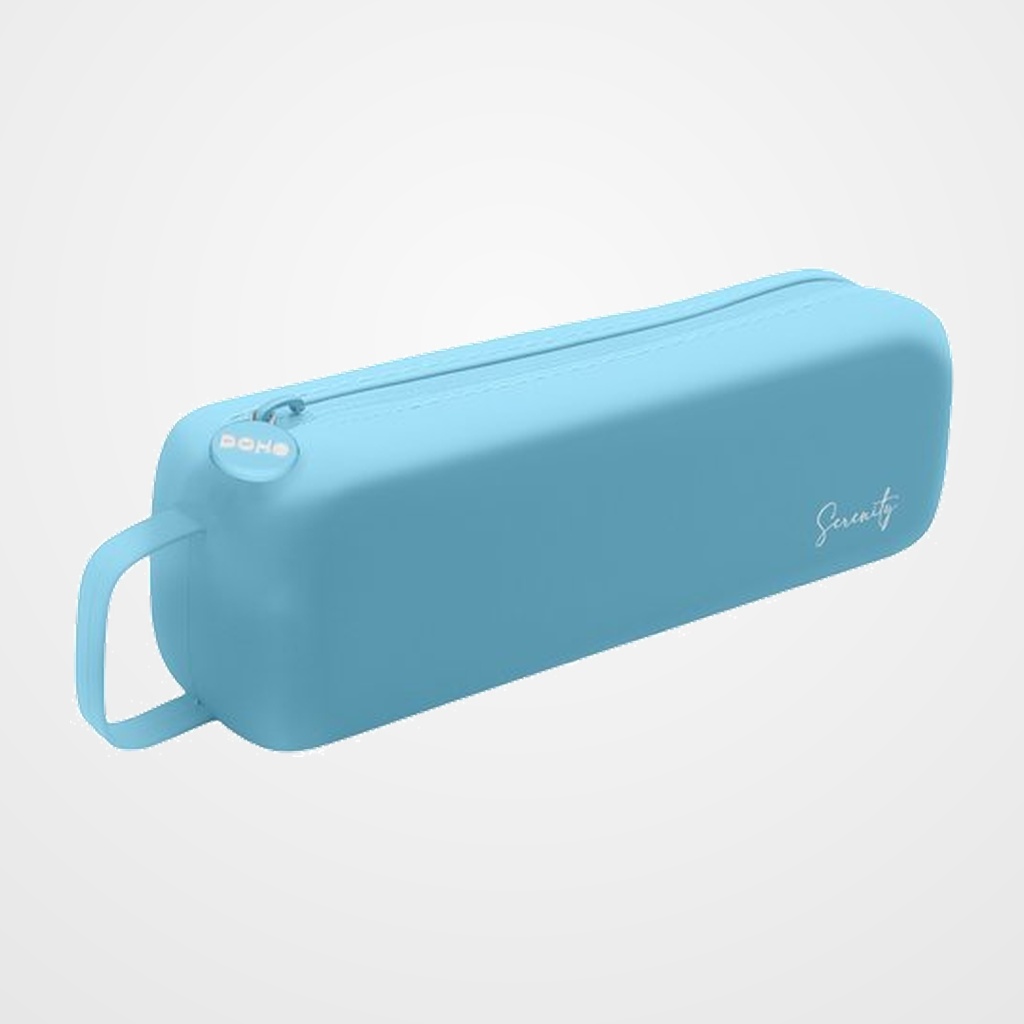 PORTATODO DOHE SERENITY SILICONA SIMPLE con ASA LATERAL AZUL